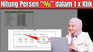 Cara Mudah Menghitung atau Mencari Persentase di Excel [upl. by Klatt719]