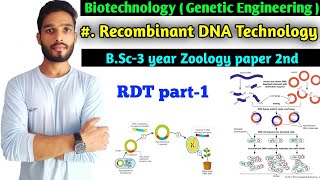 Recombinant DNA Technology  Denaturation and renaturation of DNA  Gene cloning  BSc 3 year [upl. by Loma]