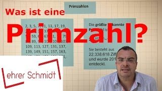 Primzahl  Was ist eine Primzahl  Mathematik  Lehrerschmidt [upl. by Dinny]