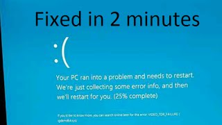 how to solve your pc ran into problem needs to restart we are collecting some error info [upl. by Schuster]