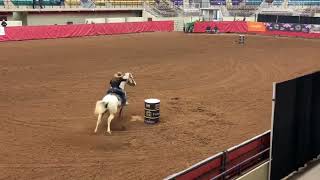 Brittany Pozzi Tonozzi amp Addicted Ta Sucess  2nd Round of the 2024 Golden Buckle Barrel Futurity [upl. by Klinger]