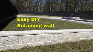 How to build a retaining wall  Easy DIY [upl. by Alohcin]