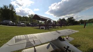 Pfalz D IIIa  First Flight after 20 Years in Basement [upl. by Ajnos]