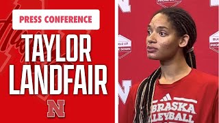 Nebraska volleyball OH Taylor Landfair talks growth as a Husker I Nebraska Volleyball I GBR [upl. by Daph922]