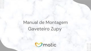 Gaveteiro Zupy  Manual de Montagem [upl. by Vasili206]