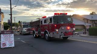 Friendship Fire Company Englewood Block Party Firetruck Parade 2019 [upl. by Enautna]