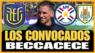 ANÁLISIS DE LOS CONVOCADOS de Beccacece para enfrentar a Paraguay Uruguay eliminatrias sudamericanas [upl. by Harday]