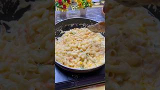 WHITE SAUCE PASTA 🍝shorts pasta cooking whitesaucepasta recipe [upl. by Yrtnahc93]