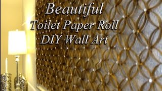 DIY HOME DECOR TOILET PAPER ROLL FOR FORMAL LIVING SPACE [upl. by Aitnom]