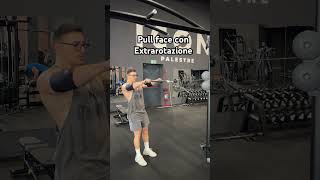 Pull face corda con Extrarotazione backworkout gymexercises gymworkout gym bodybuilding [upl. by Urquhart]