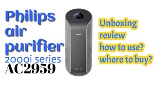 Philips air purifier AC2959 unboxing [upl. by Eimrej]