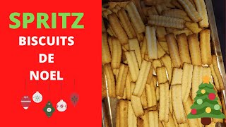 recette biscuit spritz  Le biscuit de noël [upl. by Ky]