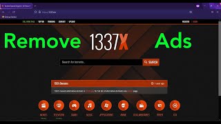 1337xto Ads Removal Guide Free Uninstall Steps [upl. by Sisenej]