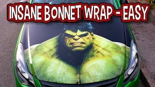 Hulk Marvel Bonnet Wrap  Rusty Wrapping Series [upl. by Drawde]