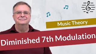 Modulation using Diminished 7ths  Music Theory [upl. by Elane128]