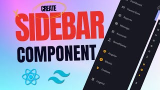 Build a Retractable Sidebar Component purely in ReactJS and Tailwind CSS  React Sidebar Navigation [upl. by Tabor]