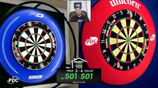 INCREDIBLE DARTS AT HOME Price v Cullen  Unibet Home Tour [upl. by Akedijn]