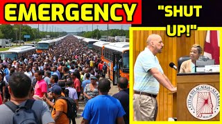 EMERGENCY 🚨 Alabama City OVERWHELMED  THOUSANDS of Migrants Arrive  City SHUTS DOWN Questions [upl. by Irabaj]