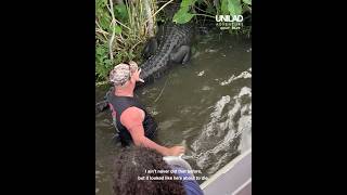 This tour guide saw a struggling crocodile and tried to help 😱🐊crocodile viralvideo [upl. by Hcurab946]