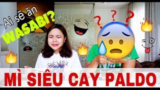 THÁCH MÌ SIÊU CAY PALDO AI SẼ ĂN WASABI Người bí ẩn vs Anh Thư Clip Hài Hước [upl. by Immaj]