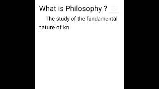 What is Philosophy Definition of Philosophy [upl. by Zeus]