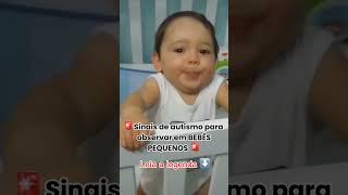 SINAIS DE AUTISMO INFANTIL Para Observar em Bebês Pequenos [upl. by Lionello]