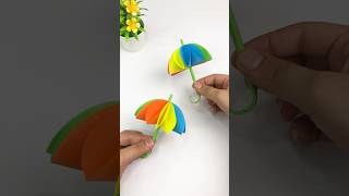 Make a Cute DIY Paper Umbrella  Easy and Adorable Craft Tutorial [upl. by Wende]