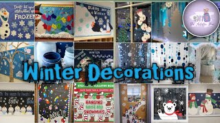 100 Winter Bulletin boards  Soft boards Winter Decorations by The artistic me [upl. by Bartlett]