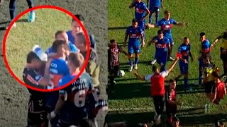 EL BOTELLAZO DE UN HINCHA DE TIGRE DESDE LA TRIBUNA QUE DESMAYÓ A UN JUGADOR DE CHACARITA [upl. by Chandless]