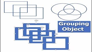 How to Grouping Shape or Object in Microsoft Word 2017 [upl. by Leckie]