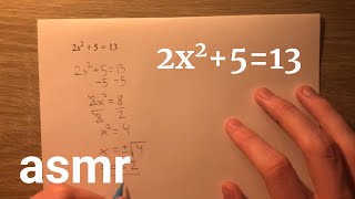 solving equations  math asmr no talking [upl. by Feld]