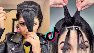 los peinados mas faciles de tiktok chicas fashions [upl. by Lerual]