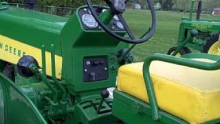 John Deere 730 Diesel Tractor Start Up pony engine [upl. by Davena]