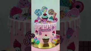 CANDLYLAND CAKE amp NUMBER CAKE BARBIE🌈💖  by DHINE BITESWEET🎂✨ dhinebitesweet birthdaycake [upl. by Hseyaj]