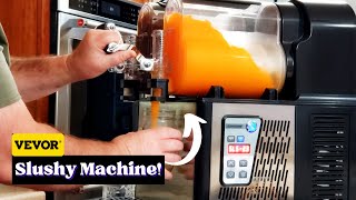 Lets Make a Slushy out of Orange Crush amp Root Beer Soda  Vevor Slush Machine amp Icee Maker [upl. by Kaiser631]