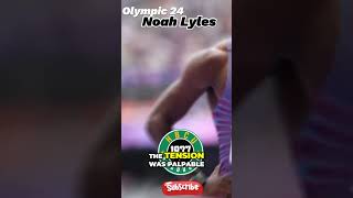 Noah Lyles Wins The Most Electrifying 100m Olympic Race of 2024 Lyles vs Thompson [upl. by Masuh]