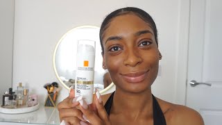 IS IT WORTH THE HYPE LA ROSCHE POSAY ANTHELIOS AGE CORRECT SPF  REVIEW [upl. by Ayik]