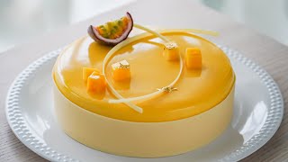 Mango Passion Fruit Mousse Cake [upl. by Eveam]