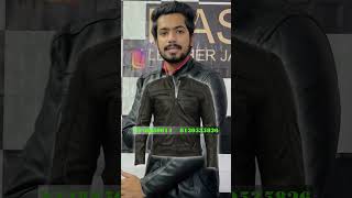 NEW DESIGN IN LEATHER JACKET leatherjackets trendingleather jafrabad [upl. by Fevre]