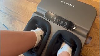 MOUNTRAX Foot Massager Machine Deep Kneading and Soothing Heat Fits Feet Up to Men Review [upl. by Ahs512]