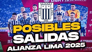 ¡Las POSIBLES SALIDAS de Alianza Lima para el 2025 [upl. by Nared909]