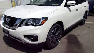 2018 Nissan Pathfinder Platinum 4x4 In Depth Walk Around Review [upl. by Letreece]