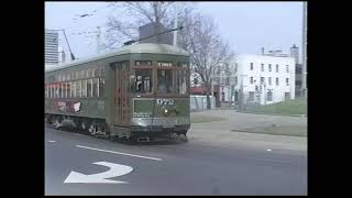 New Orleans Streetcars April 1995 [upl. by Denbrook372]