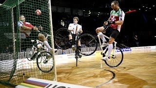 2016 UCI Indoor Cycling World Championships  Cycleball  Day 2 [upl. by Sarid349]