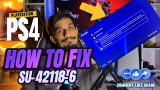 How To Fix PS4 Error SU421186 System Software Error Fixed [upl. by Graff731]