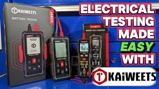 FASTER DIAGNOSIS with KAiWEETS Battery Tester amp Smart Multimeter multimeter batterytest [upl. by Sitnerp904]