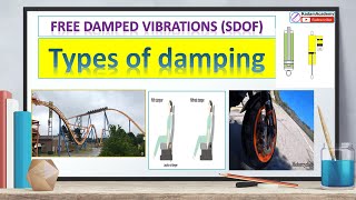 Damped vibration types single degree vibrations viscous damping Part 1 [upl. by Burgwell]