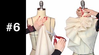 Creating fashion blouse by draping process I love draping method so much inspiration for You [upl. by Anasxor4]