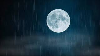 15 min Bruit de la pluie pour se détendre avant de dormir Méditation Pleine Lune sans parole [upl. by Messere523]