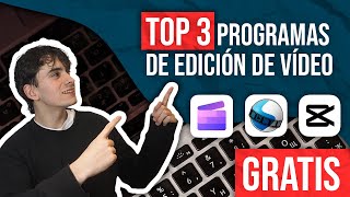 Los MEJORES PROGRAMAS para EDITAR VIDEOS en PC GRATIS ✅ TOP 3 EDITORES 2024 🔥 [upl. by Nnylyram839]